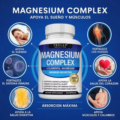 MAGNESIUM COMPLEX: RECARGA TU ENERGIA Y FORTALECE TU CUERPO CON CITRATO DE MAGNESIO