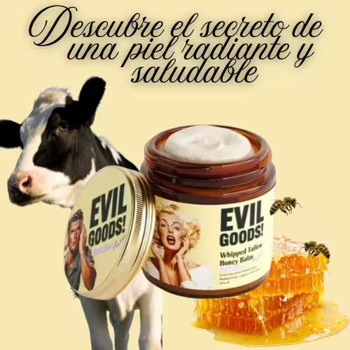 CREMA EVIL GOODS: TU MEJOR OPCION PARA EL CUIDADO FACIAL, A BASE DE CEBO DE RES Y MIEL
